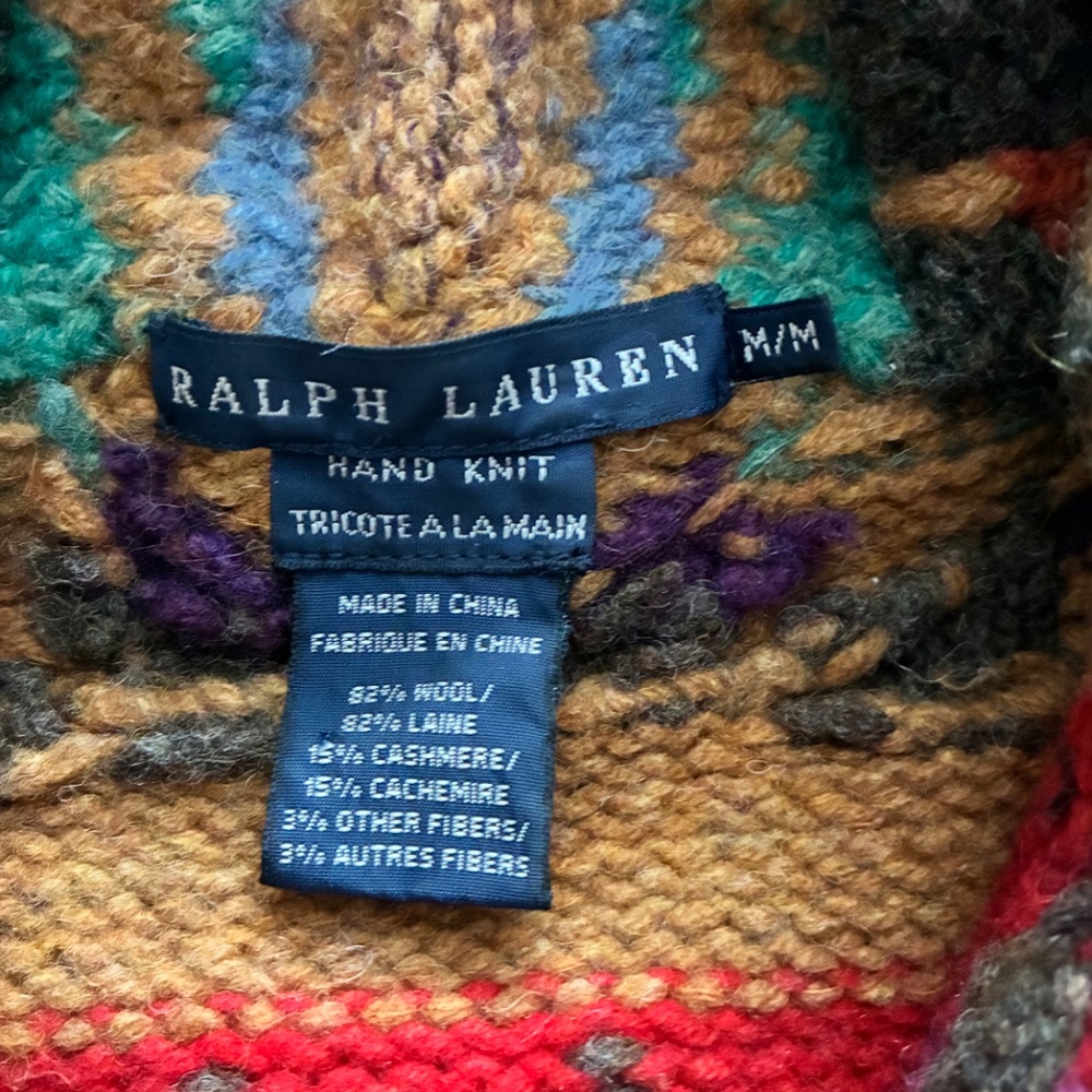 Ralph Lauren hand-knit south western cardigan (m/m) - Picture 3 of 7